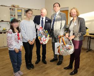 Diplomatická delegace v&nbsp;Roudnici navštívila ukrajinské uprchlíky