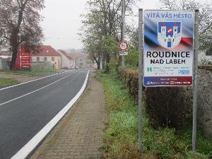 Roudnice má nové vítací tabule